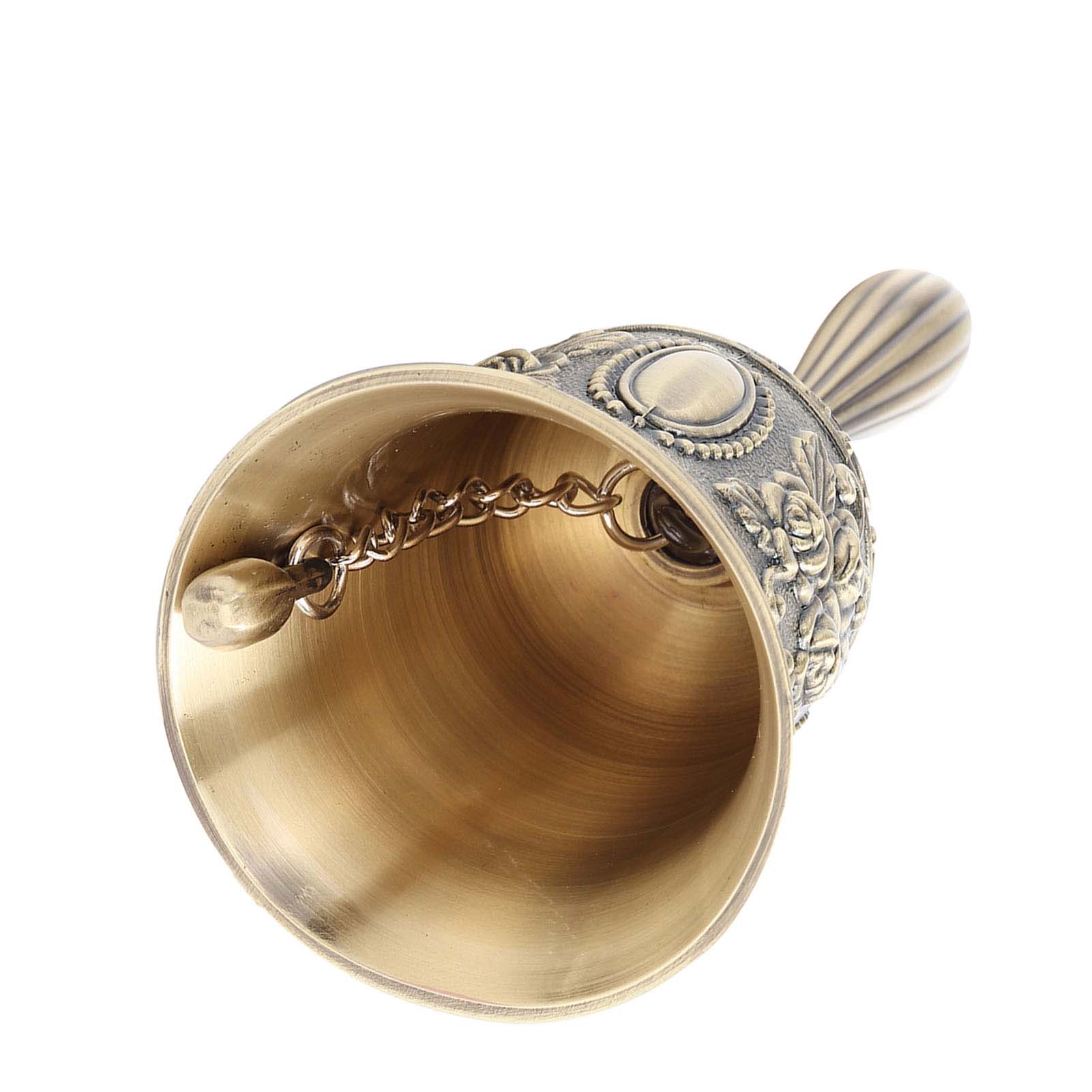 Zinklegierung Rosenmuster Abendessen Hotel Anrufe Handglocke Handglocke Metallhandwerk Weihnachtsgeschenke
