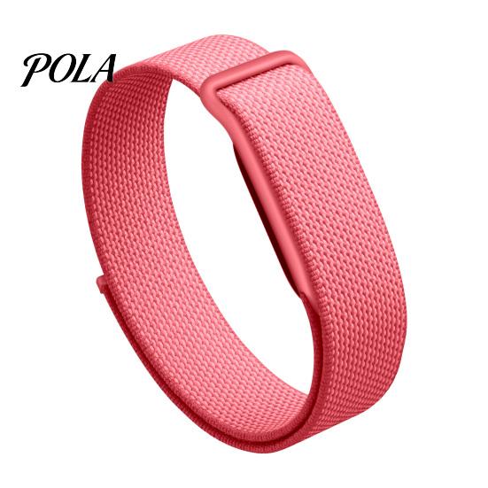 Uhrenarmband für Google Fitbit Air, Atmungsaktives Ersatz-Sportarmband, Verstellbares Schweißabweisendes Gewebtes Armband Fitness-Tracker Verkaufsartikel G pink