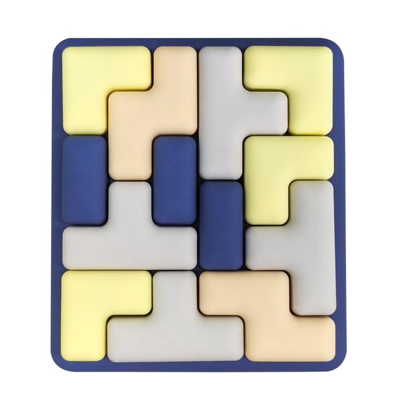 Russische Puzzle-Bausteine Finger-Spielzeug Push-Blasen Sensorisches Spielzeug ideal für Kinder und Erwachsene Tangram Puzzle Lernorientiertes Spielzeug für Kinder