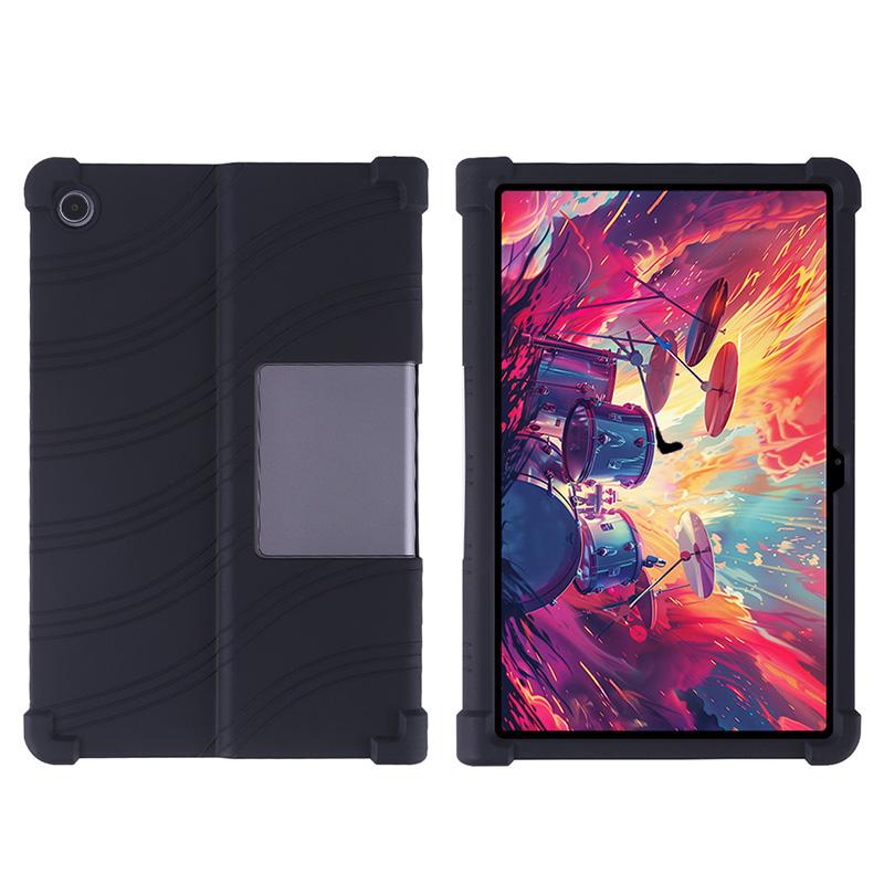 Für Lenovo XiaoXinPad Studio 11,5-Zoll-Tablet-Hülle, stoßfeste Abdeckung, Tab Plus 2024 TB351FU, weiche Silikon-Ständer-Schutzhülle Lenovo Tab Plus 2024 schwarz
