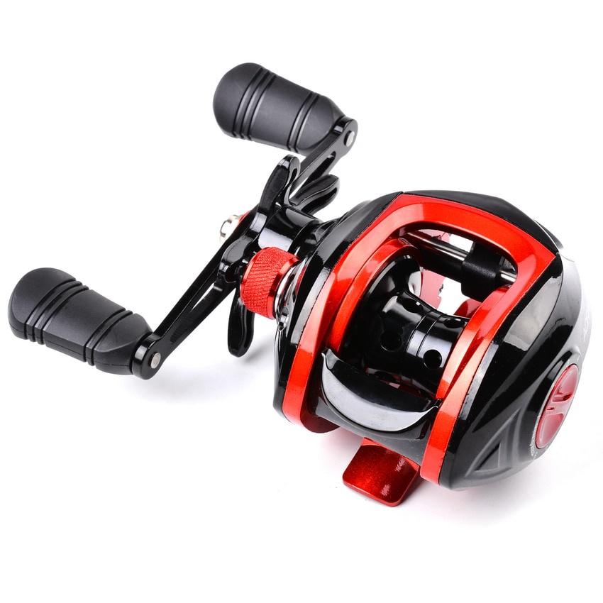 Hochwertige Angelrolle 7.2:1 Baitcasting-Spule 8 kg maximaler Widerstand Angelrolle Salzwasser Süßwasserbereich 18 Lager Angelausrüstung Left hand wheel