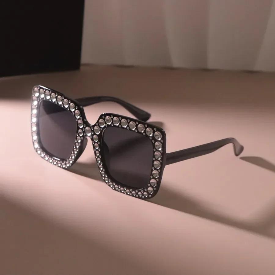 Cooler Großer Brillengestell Rahmen Sonnenbrillen Damen Herren Rechteckige Sonnenbrillen Brillen Weiblich Bunte Schwarze Farben Spiegel Designer Stil Stil Other