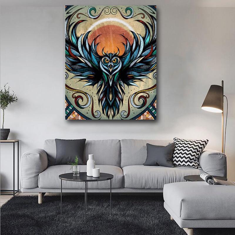 5d Diy Gemalt Eule Diamant Stickerei Dekorieren Diamant Mosaik Diamant Malerei Kreuz Stich 20X30