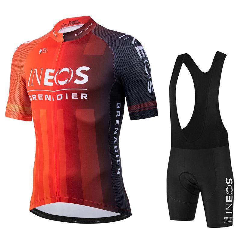 Sommer Pro Team Radtrikot Set Fahrradbekleidung Ropa Ciclismo Fahrradbekleidung Kleidung Herren Kurz Ciclismo Maillot Culotte XS