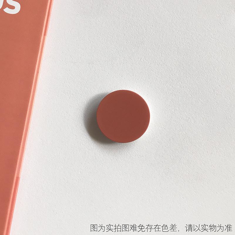 1 STÜCK Einfarbig Rund Popping Sockets Griff Handyhalter Fingerringhalter Griptok Ständer Rückseite Abdeckung Clip Aufkleber Handyzubehör dunkel orange