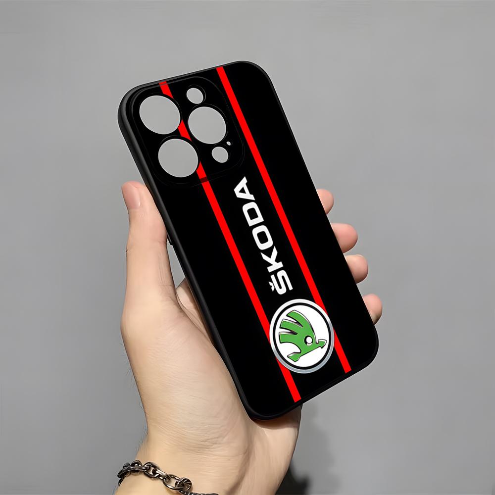 Super Auto Design - Skoda Handyhülle Für 16 Pro Max Iphone 15 14 Pro Max 13pro 11 X Xs Xr 8 7Plus Silikonhülle iPhone X-XS