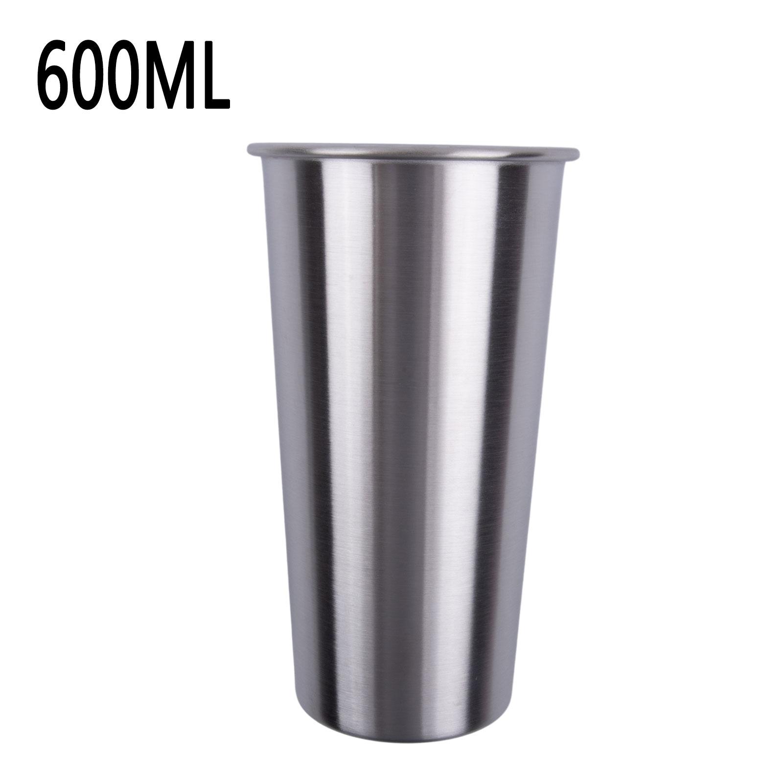 230/360/500/600 ml 304 Edelstahl-Bier-Milchshake-Becher für den Heim- und Bargebrauch 600ML