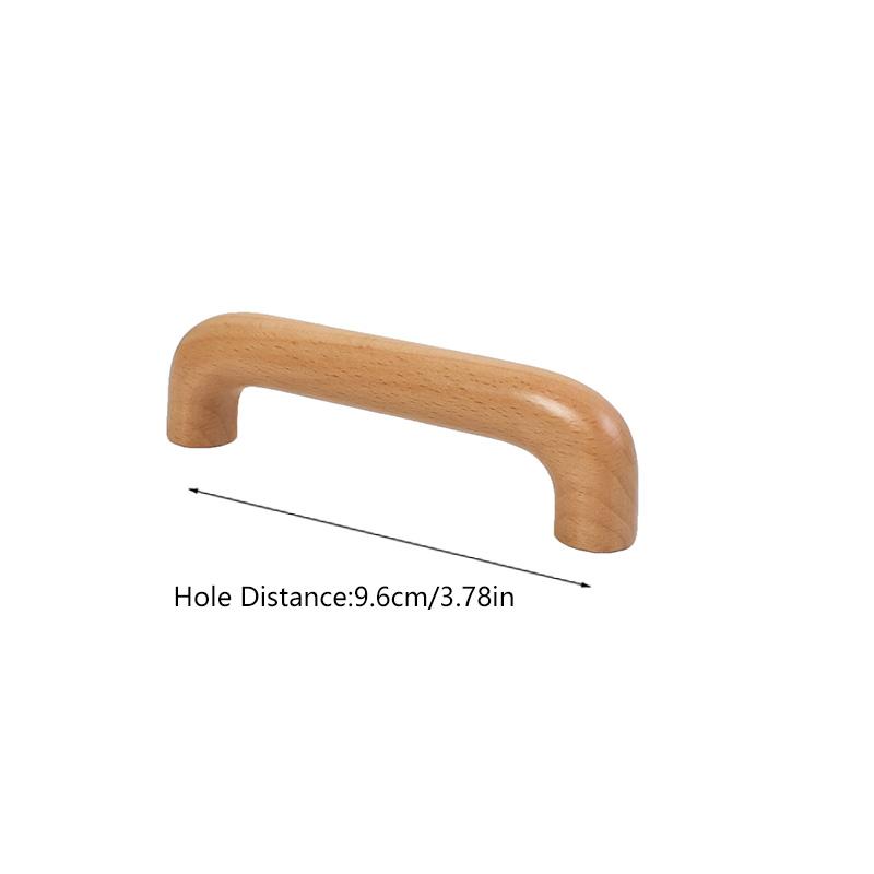 1PC Schrank Griff Hardware Buche Natürliche Schublade Knöpfe Schrank Zieht Tür Griff Küche Schublade Knöpfe Massivholz