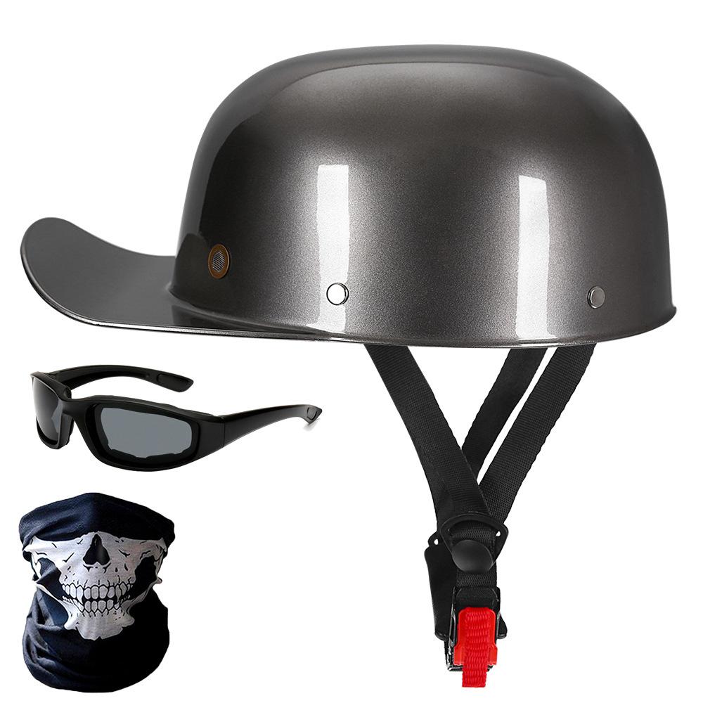 Retro Gangster Persönlichkeit Baseball Cap Helm Harley Helm Vier Jahreszeiten Männer und Frauen Elektro Auto Halb Helm Scoop Helm kappe XL