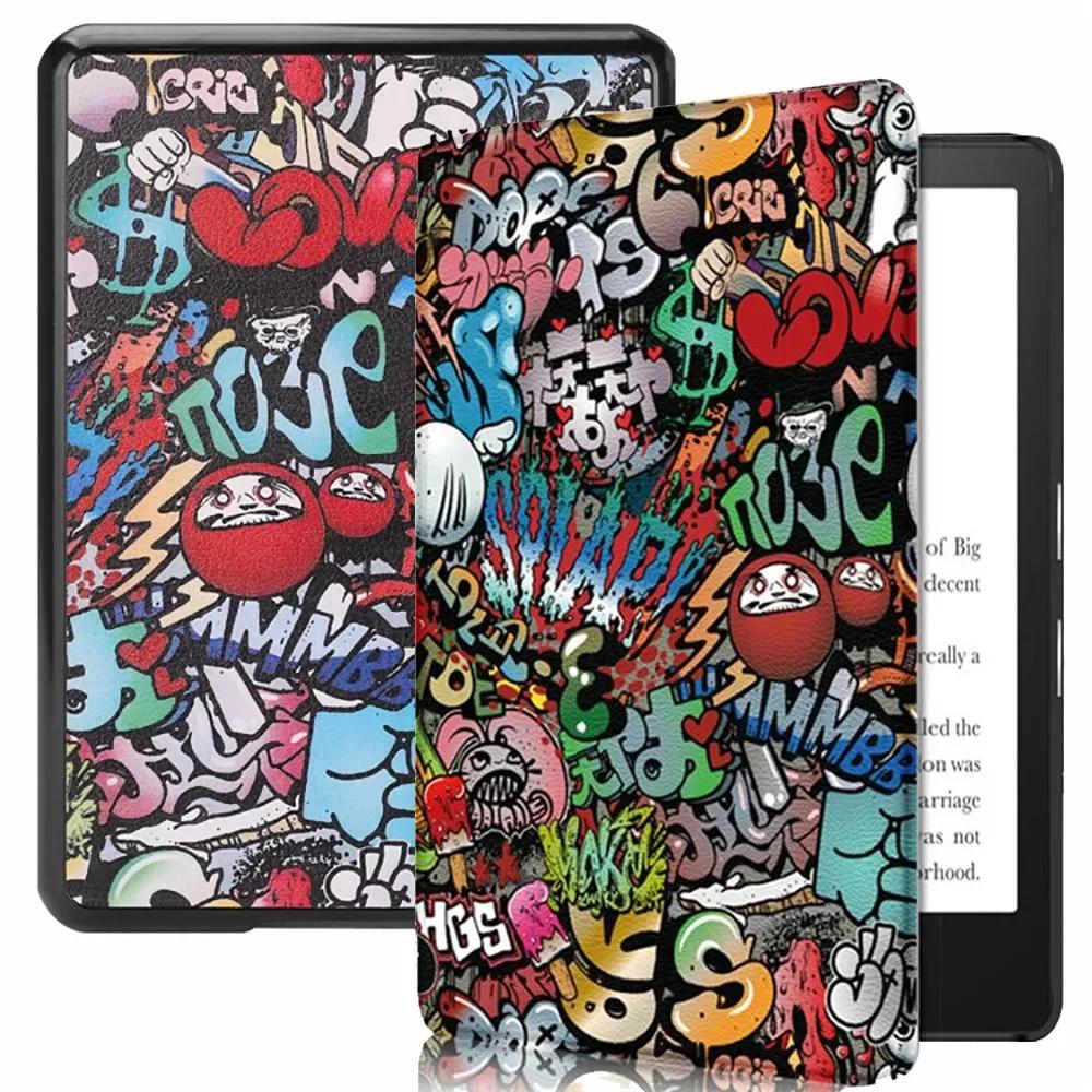 Für Kindle Paperwhite 2026 7 Zoll 12. Generation SA568B Intelligente eReader Hülle Folio Case Bunt Auto Aufwach-/Schlafmodus Stoßfest Funda