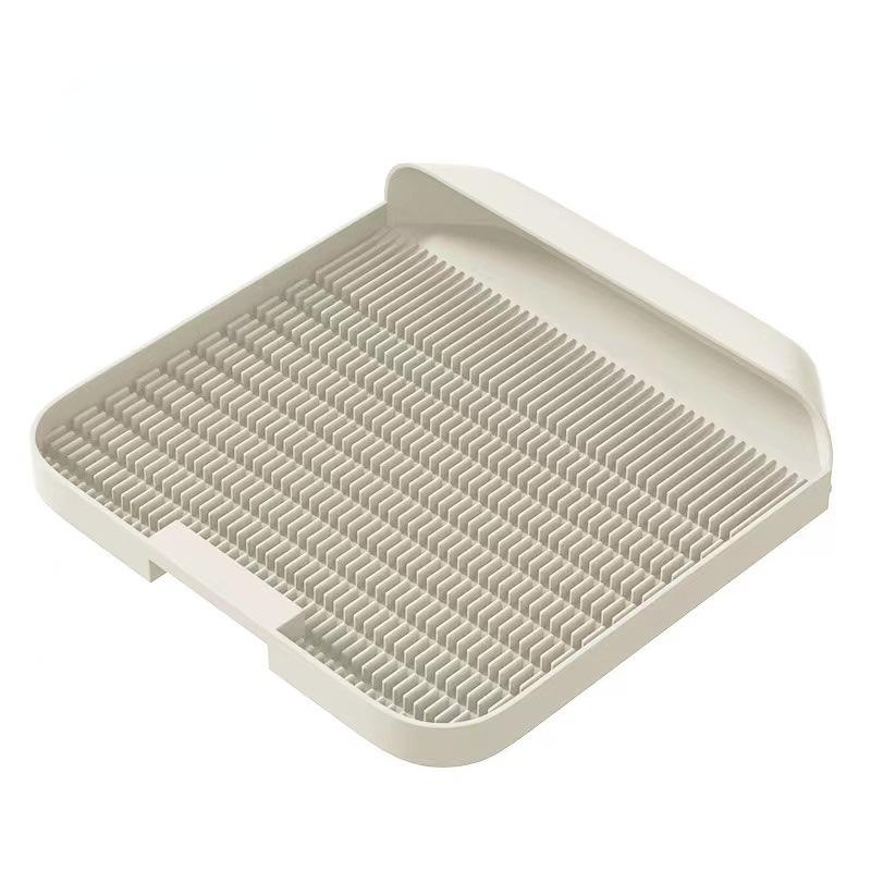 Katzenstreu-Pedal, Haustierstreu-Beckenmatte, Katzenstreu-Matte, Katzenbedarf, Katzenstreu-Matte, Katzenstreu-Matte, Haustierbedarf 37*37*8cm elfenbein