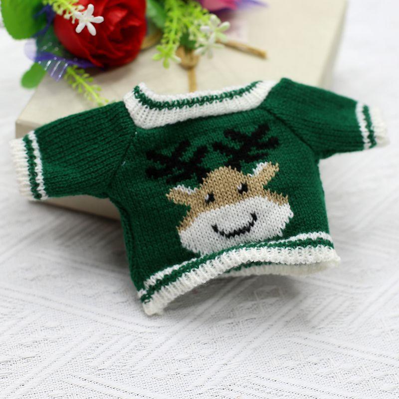 30cm Teddybär Bär Zubehör Zubehör Puppe Puppe Kleidung ersetzen Plüschtiere Pullover Pullover Zubehör Deer green sweater