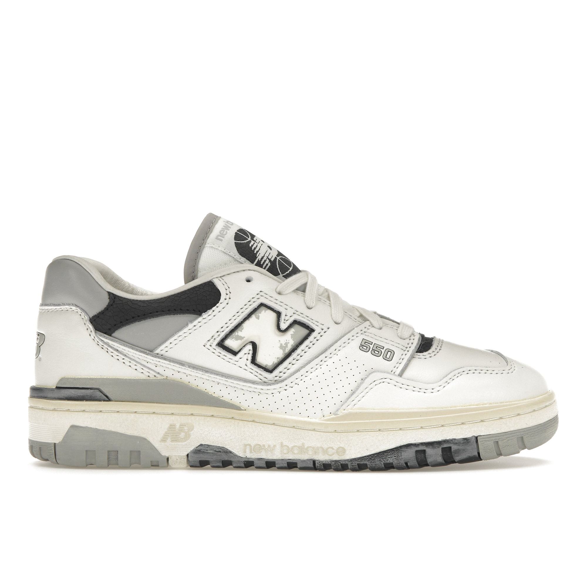 New Balance 550 Vintage Pack - Concrete Unisex Sneakers Creme Meersalz Schwarz BB550VGB 38.5