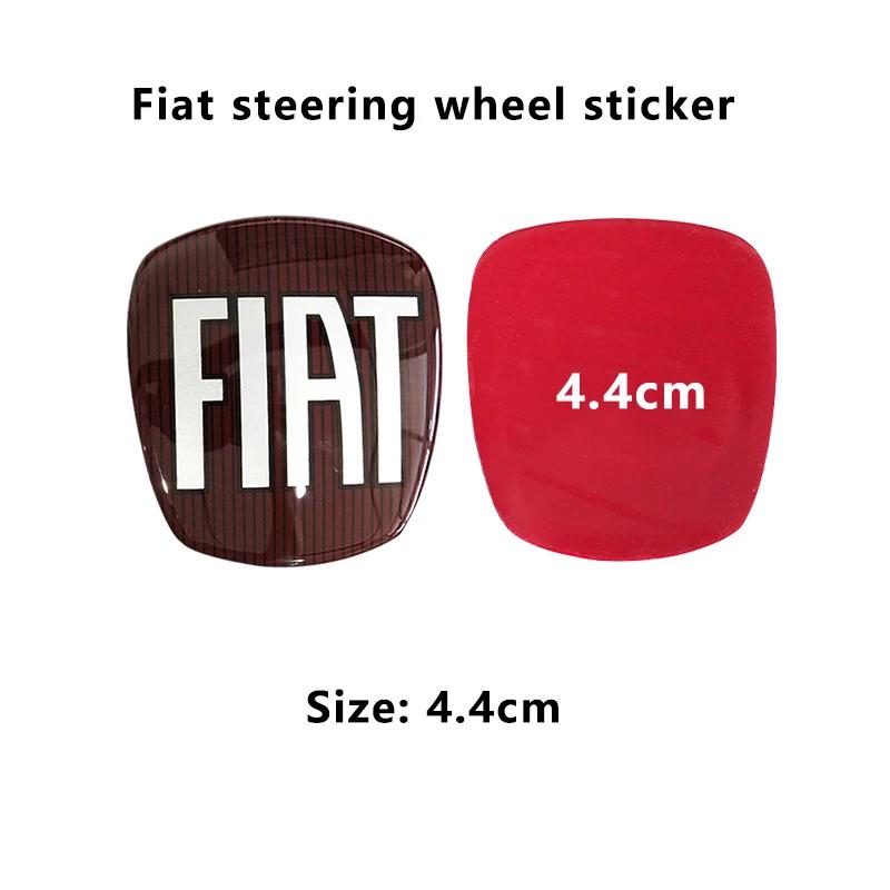 1 Stück 3D 44mm Acryl Lenkrad Emblem Aufkleber Auto Lenkrad Aufkleber Auto Innenraum Emblem Auto Zubehör Für FIAT Abarth