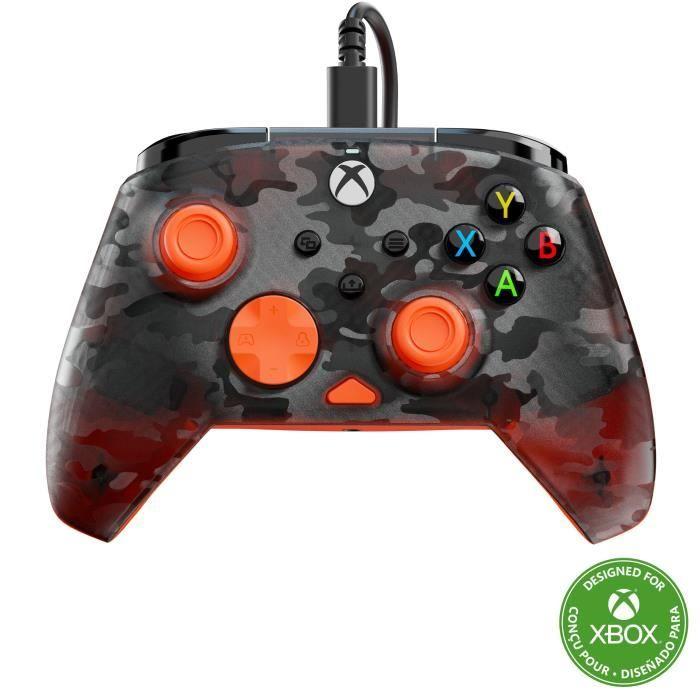 Gamecontroller - Xbox Series X|S, Xbox One und PC - Rematch Core - RGB - Kabelgebunden - Camouflage Schwarz / Orange - TURTLE BEACH