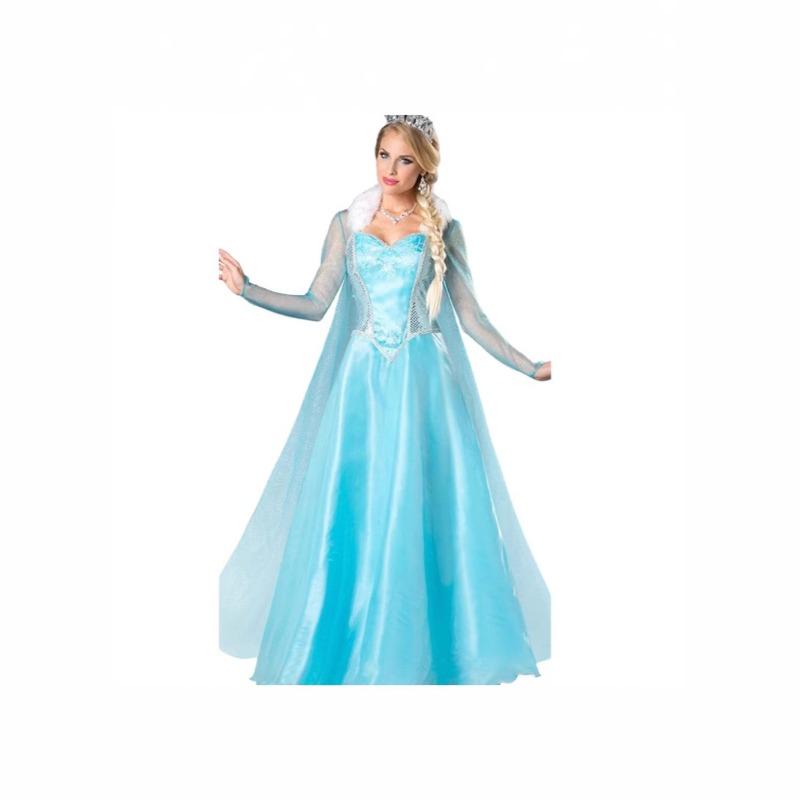 Halloween Kostüm Cosplay Anime Prinzessin Anna Elsa Kleid Erwachsenenkleid Cosplay Kostüm S white