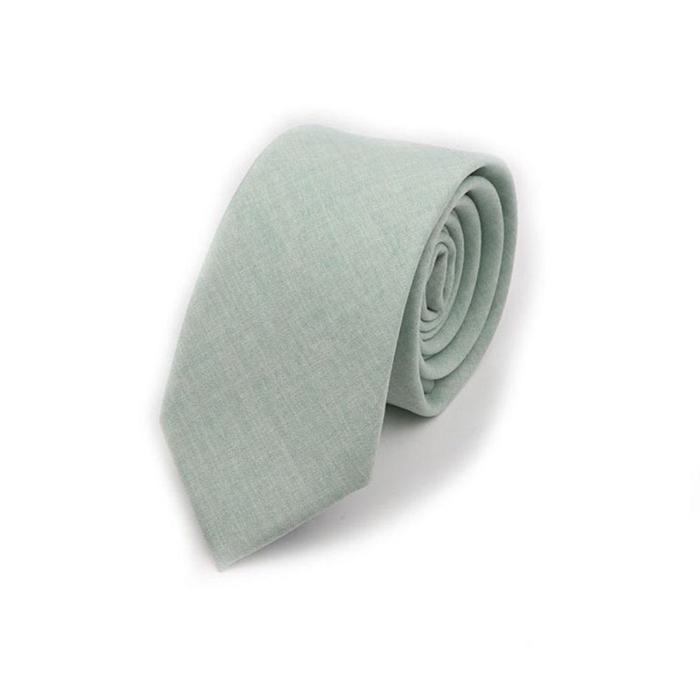 Einfarbig, handgemachte Krawatte, Baumwollkrawatten, Herrenkrawatte, schmal, rosa, salbeigrün, lässige Krawatte, Hochzeit,