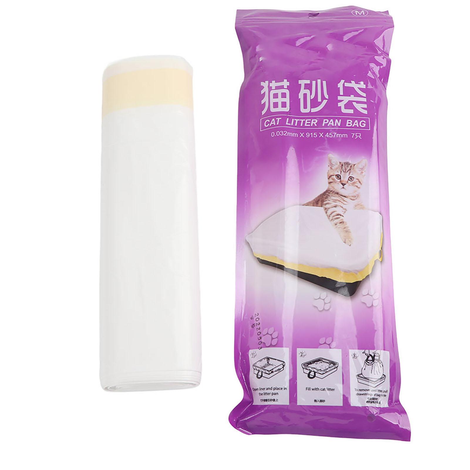 Katzenstreu-Einlagen, verdickend, mit Kordelzug, für Haustierpfannen, hygienisch, langlebig, Reinigungsmittel für Haustiere, M