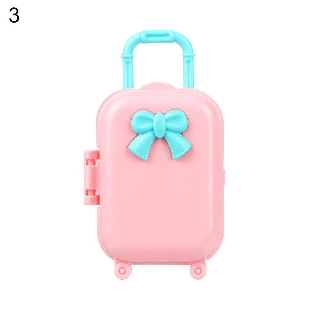 Modepuppen Mini-Koffer Puppen-Handtasche Puppenhaus-Dekoration Miniatur-Spielzeug Koffer Süße Kleine Clutch Schmuckschatulle