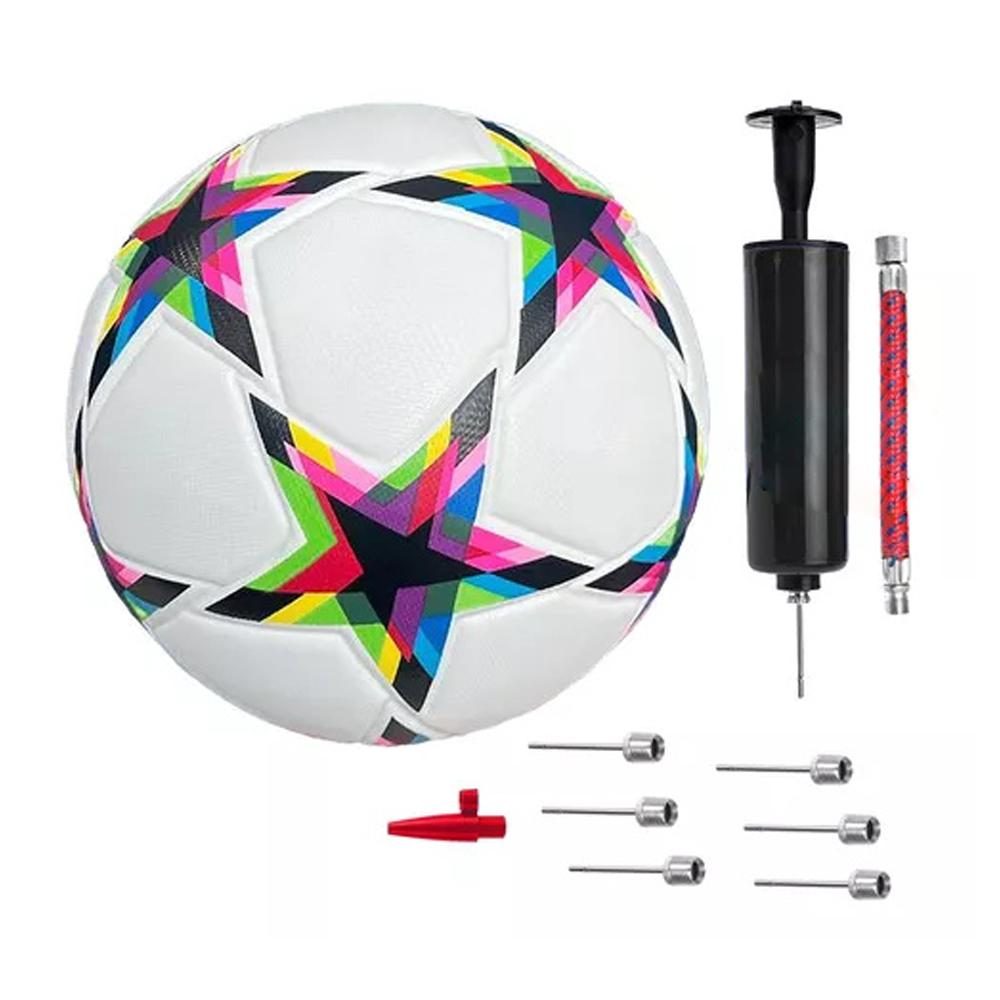 Größe 5 Fußball Training Spiele Fußball Weiche PU Leder Fußball mit Aufblasbare Pumpe & Size 5