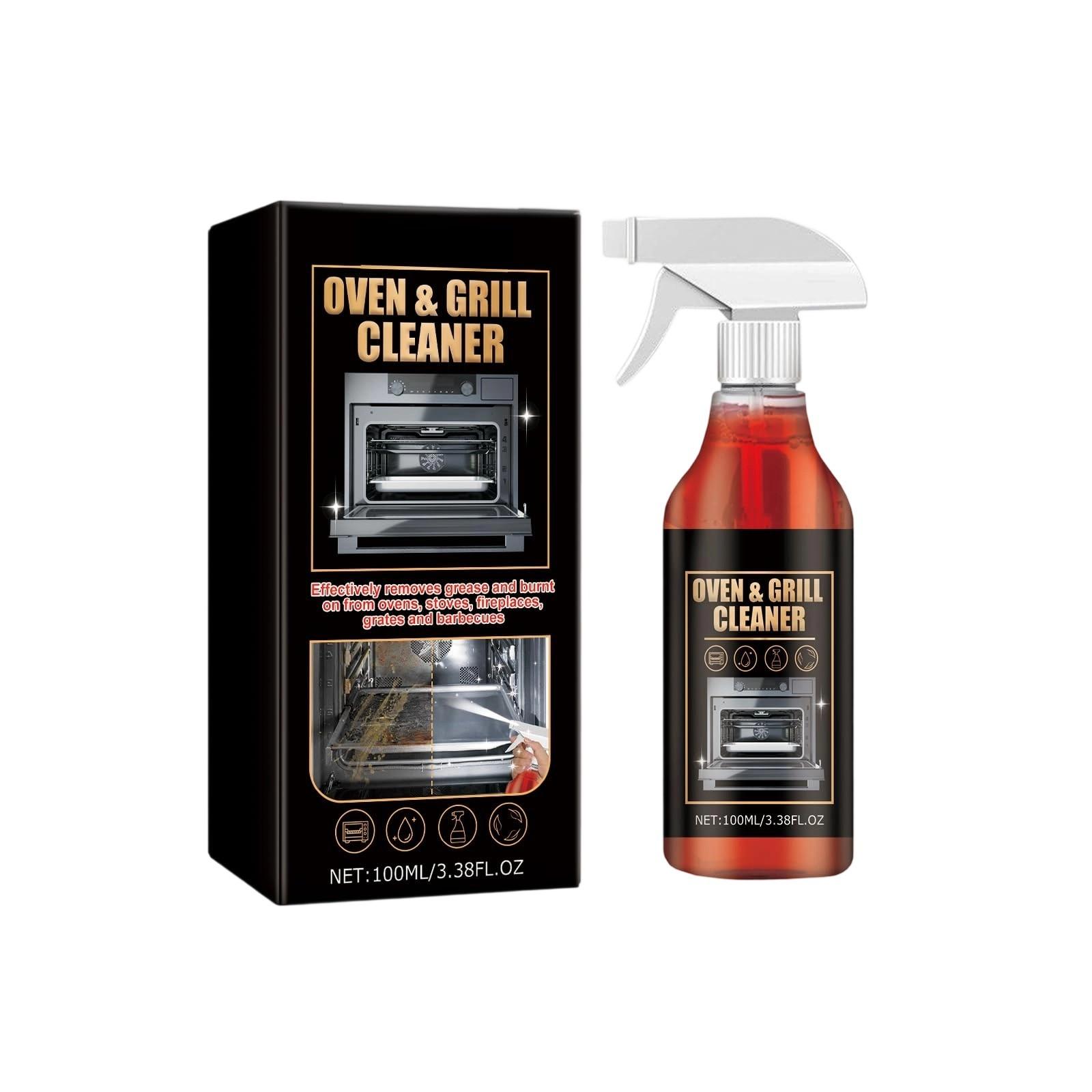 Ofen- und Grillreiniger Spray 100ml Effektiver Fett- und Eingebranntes-Entferner für Backöfen Herde Grill Küchengeräte One Size