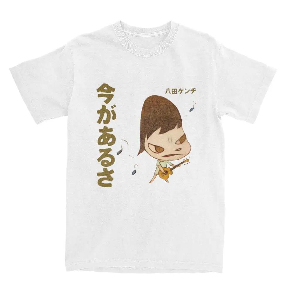 Yoshitomo Nara We Are Punks T-Shirts Herren Vintage Reine Baumwolle T-Shirts Rundhals Kurzarm T-Shirts Party Tops Mode Streetwear M