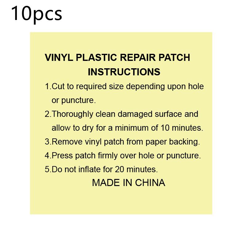 Wasserdichtes, transparentes, selbstklebendes Aufkleber-Stoffflicken-Set für Outdoor-Zelte, Reparaturband für aufblasbare Spielzeuge, Pool-Float, Luftbett