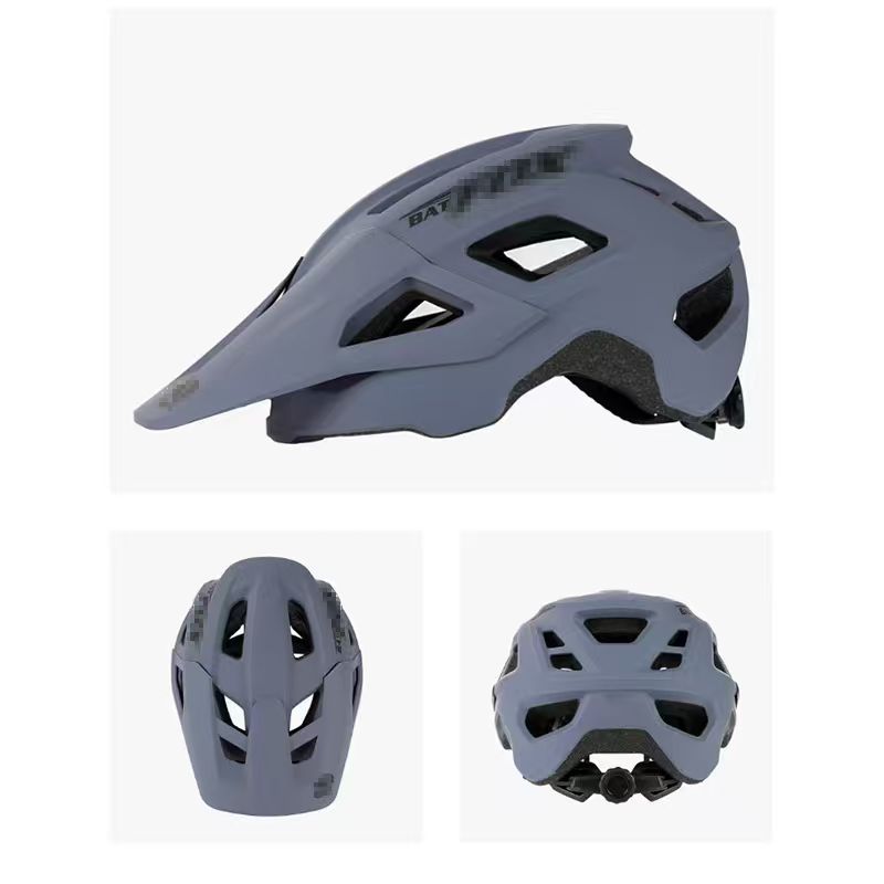 E-Bike & Mountainbike Helm, 17 Belüftungsöffnungen Verstellbarer E-MTB Fahrradhelm für Erwachsene Jugendliche Männer Frauen mit Abnehmbarem Visier, Leichtgewicht L graue