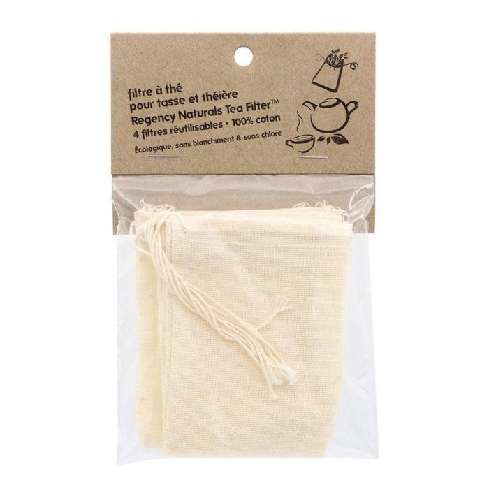 Filtre à thé réutilisable x 4 weiß