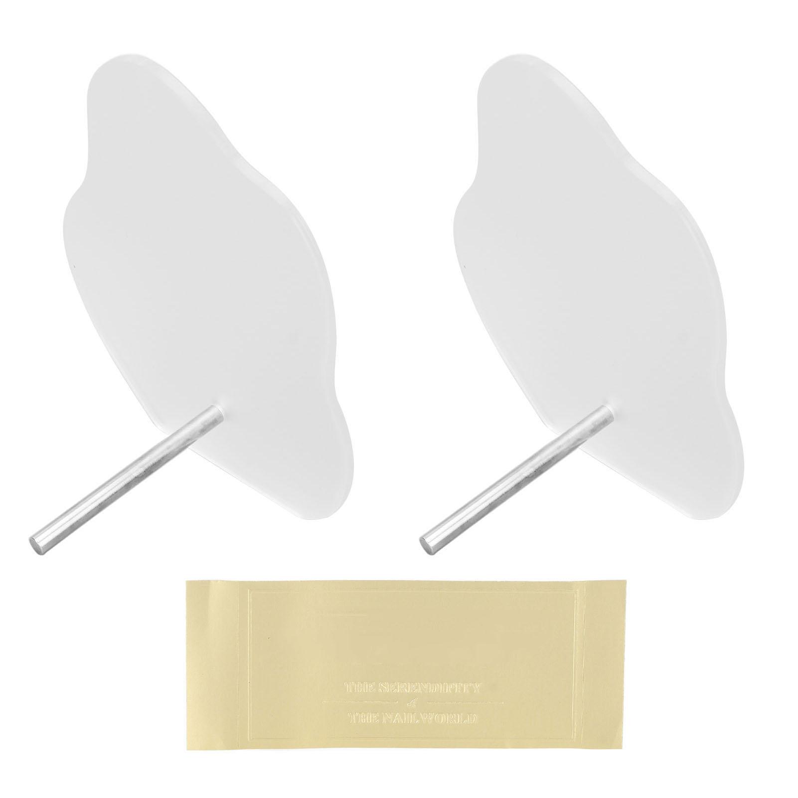 2 Stück Acryl Nagelspitzen Display Board Zuhause Nagelstudio Nailart Präsentationshalter Ständer für Künstler Anfänger
