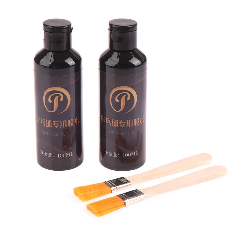 100 ml Tischtennis-Kleber, professioneller Gummi-Tischtennisschläger-Kleber mit Pinsel, starker Ping-Pong-Schläger-Reparaturkleber