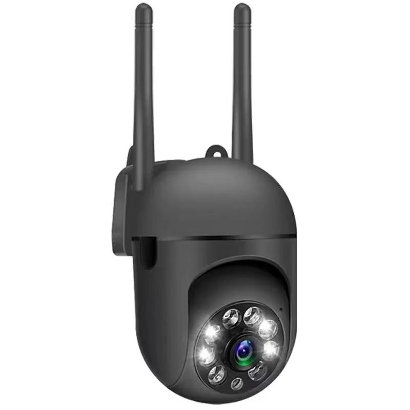 2,4G 5GHZ PTZ WIFI IP Drahtlose Kamera Auto Track 4X Zoom Sicherheit Cam Volle Farbe Nachtsicht CCTV Überwachung Netzwerk Kamera EU plug schwarz