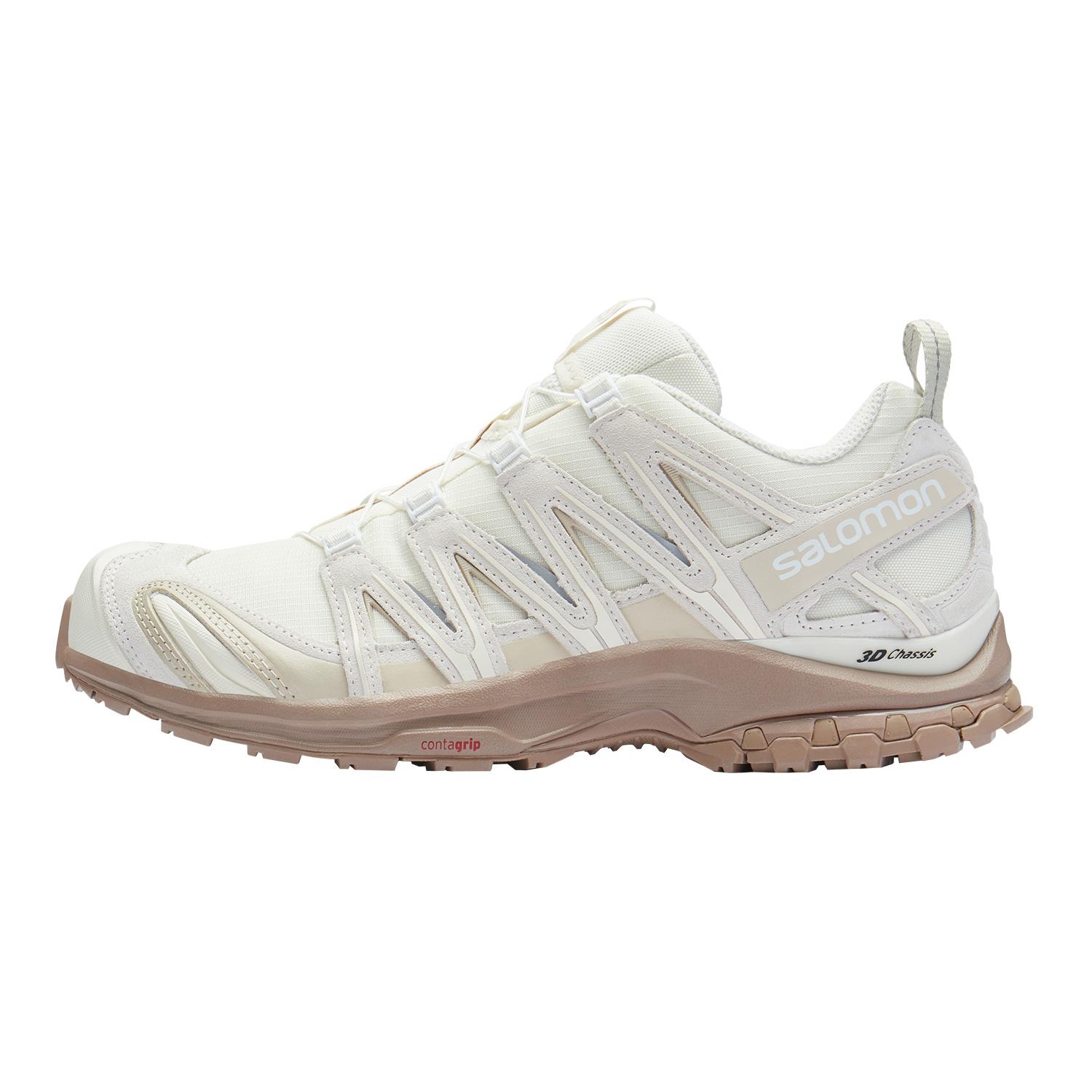 Salomon Xa Pro 3D Wildleder Casual Vielseitig Stützend Low-Top Laufschuhe Unisex Laufschuhe Vanille Erdbraun Beige 474786 45⅓