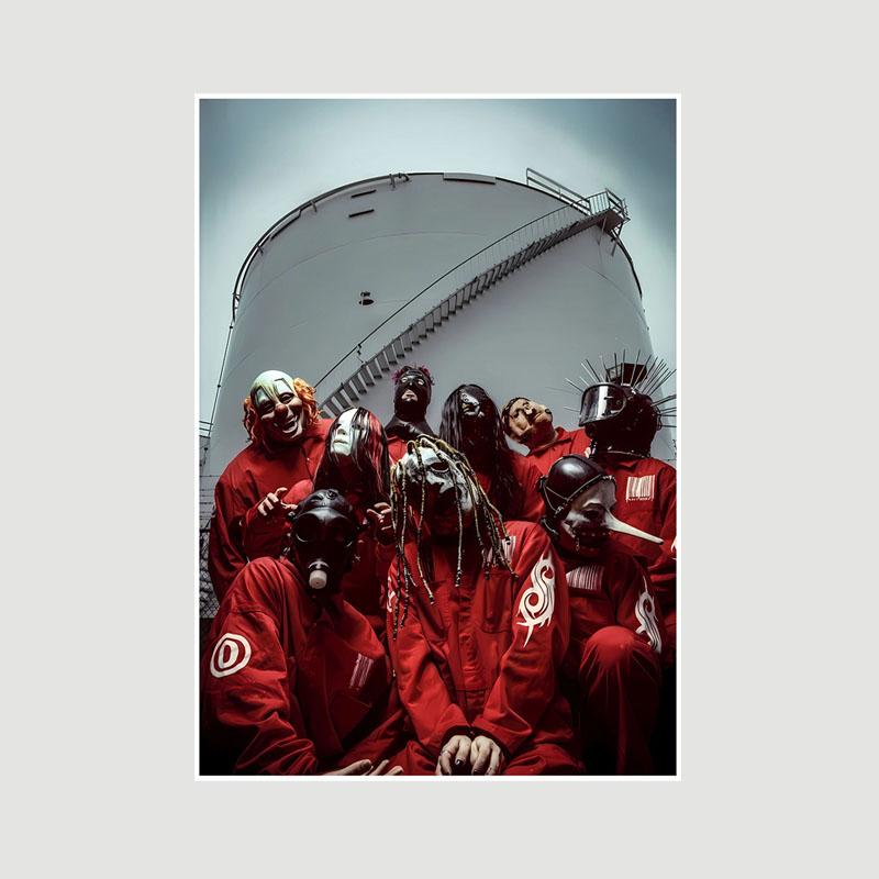 Heavy-Metal-Band Slipknot Vintage-Poster, weißes Papier, Rockband-Poster und Drucke, Wandkunst, Gemälde, Wohnzimmer-Dekoration, Wandbild 30x21cm