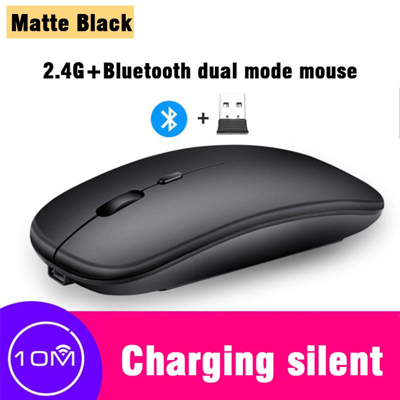 2,4G Drahtlose Maus Stille Wiederaufladbare Maus PC Bluetooth Maus Aufladen Leuchtende USB Tragbare Maus
