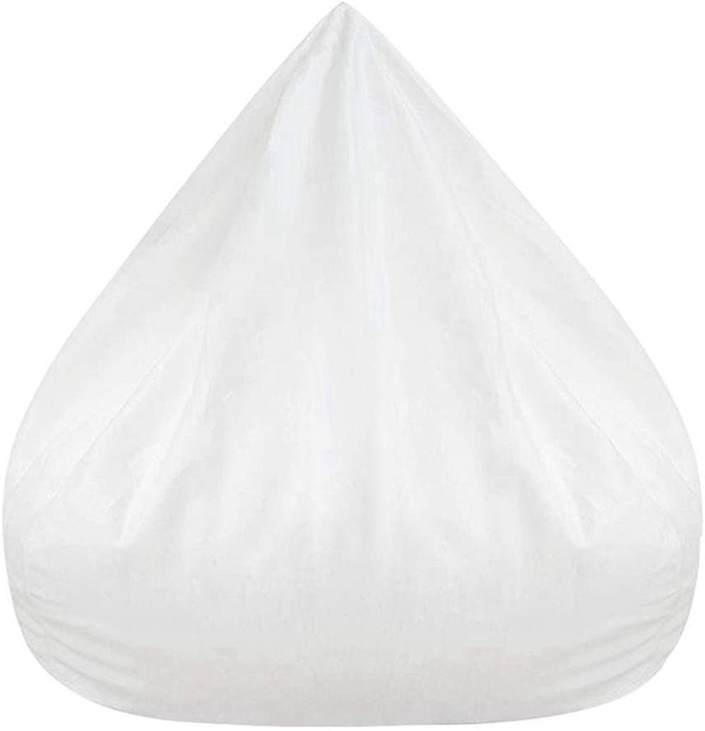 Wohnzimmer Sitzsack Fall Sitz Stühle Pouf Puff Couch Sofas Abdeckung Tatami Abdeckungen Sitzsack Abdeckung S-white inner net