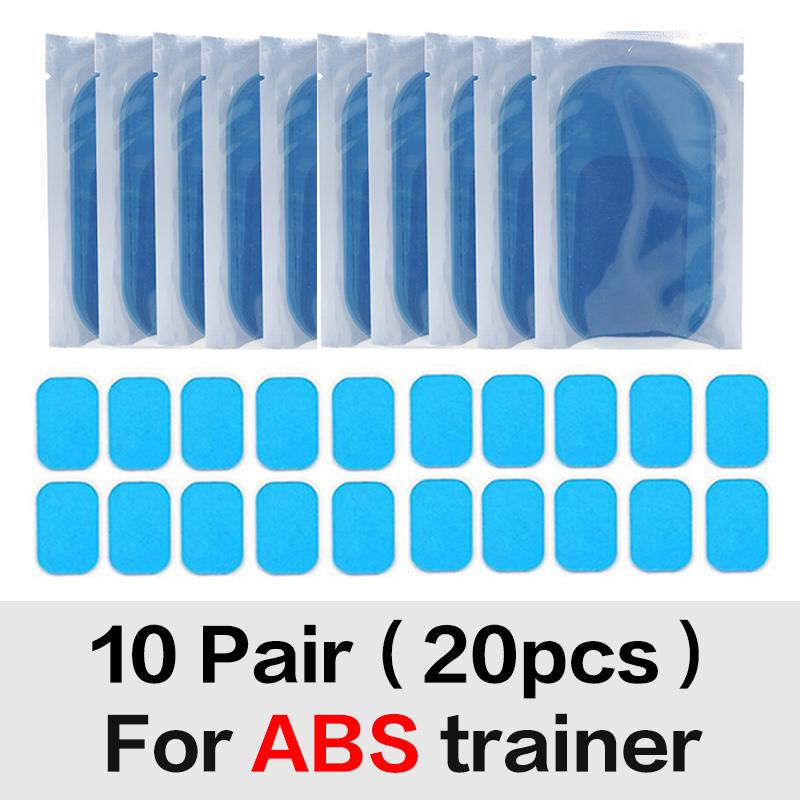 Gel-Pads für EMS-Hüft- und Bauchmuskeltrainer, Gewichtsverlust-Muskelstimulator, Ersatz-Massagegerät, Gel-Patch 10pack(20pcs)