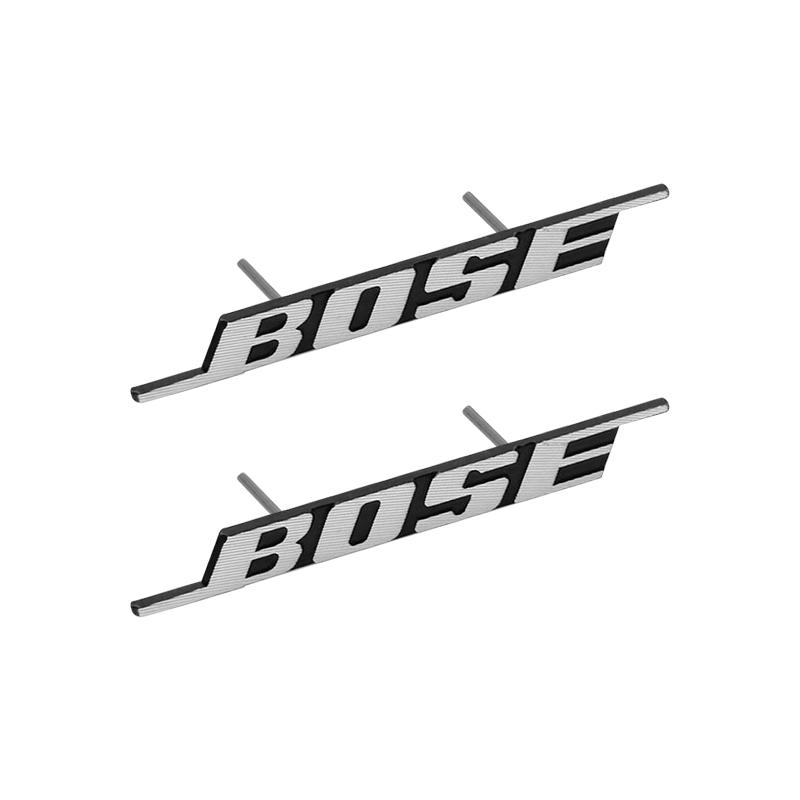 3D Metall BOSE Audio Plakette Stereoskopische Textur Auto Lautsprecher Aufkleber Auto Tür Audio Lautsprecher Emblem Dekor Zubehör 2Pcs-grille