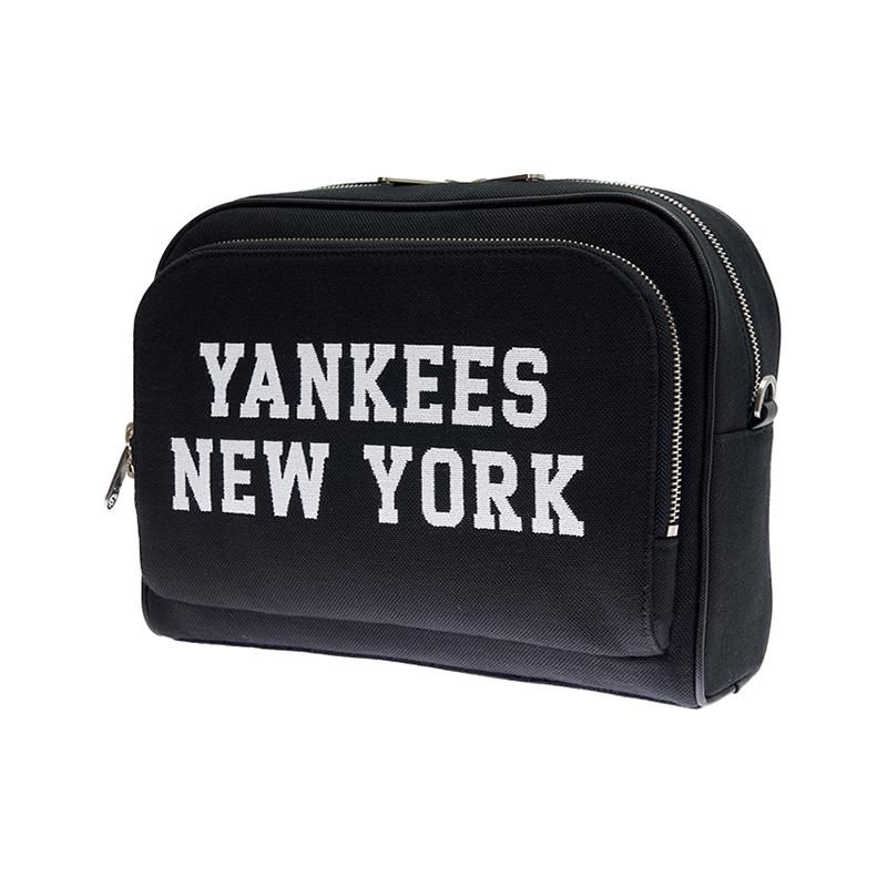 MLB New York Yankees Reißverschluss Verstellbarer Abnehmbarer Schultergurt Polyester Rucksack Unisex Rucksack Schwarz 3ABKM044N-50BKS Black