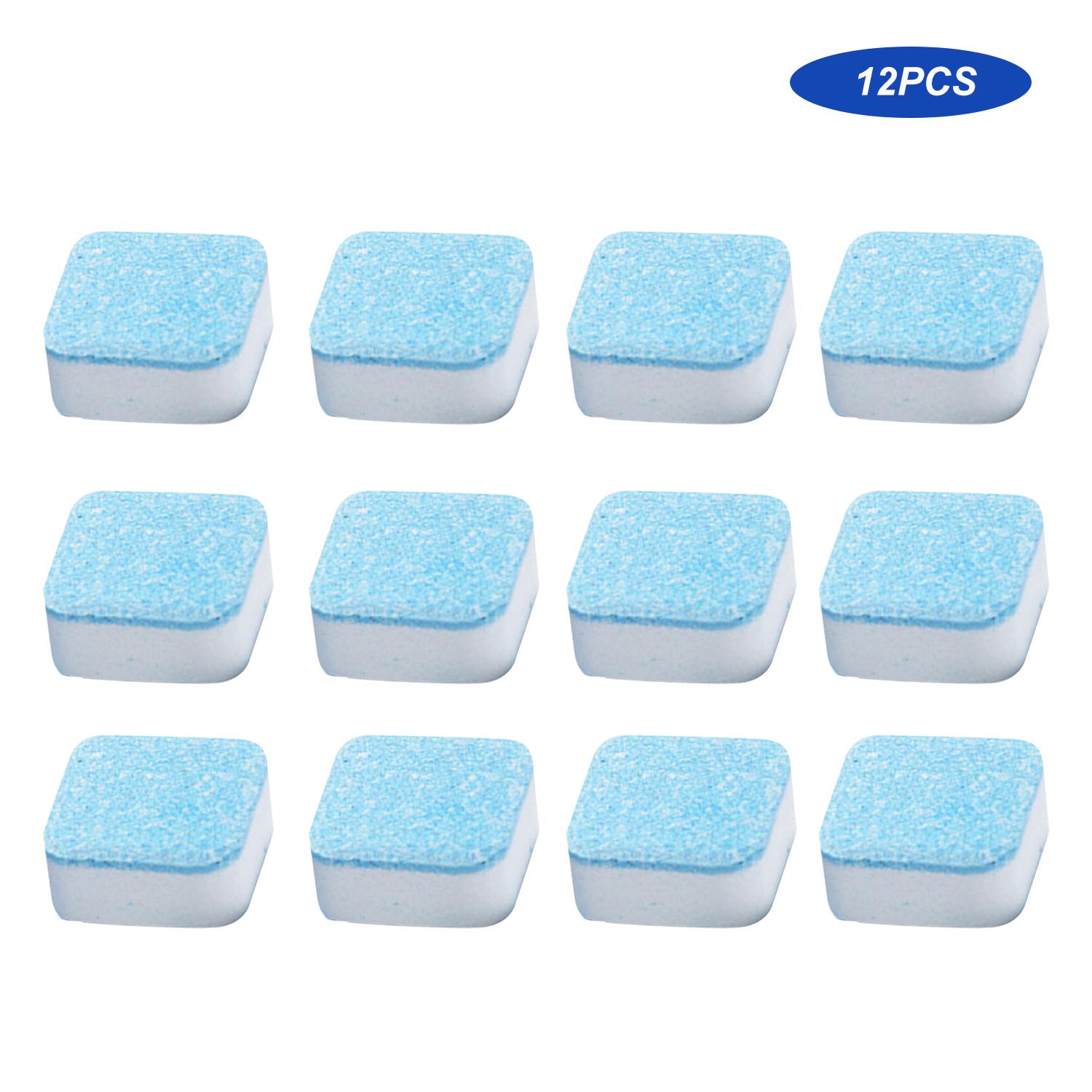 Wäsche Brausetabletten Waschmaschine Brausetabletten Reiniger Wäsche Tiefe 12Pcs