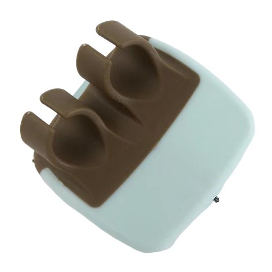 Fingergriff-Handschäler für Obst und Gemüse, Edelstahl-Gummigriff, Schälwerkzeug für Kartoffeln, Karotten, Gurken, Gemüse, Kürbis, Küchengerät grau/blau