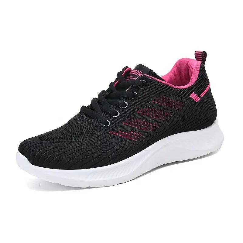 Schuhe Damen Casual Soft-Sohlen Sneakers Atmungsaktive Mesh-Schuhe Mom Schuhe Laufschuhe Damen 39 rosa