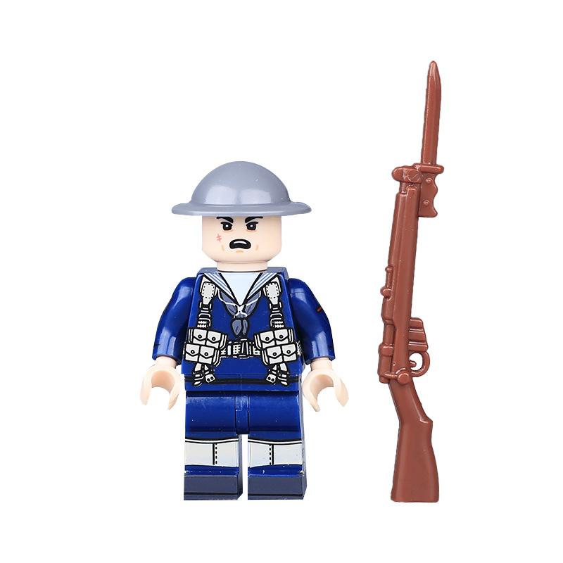 Weltkrieg II Militär Serie Britischen Camouflage Fallschirmjäger Charakter Baustein Spielzeug