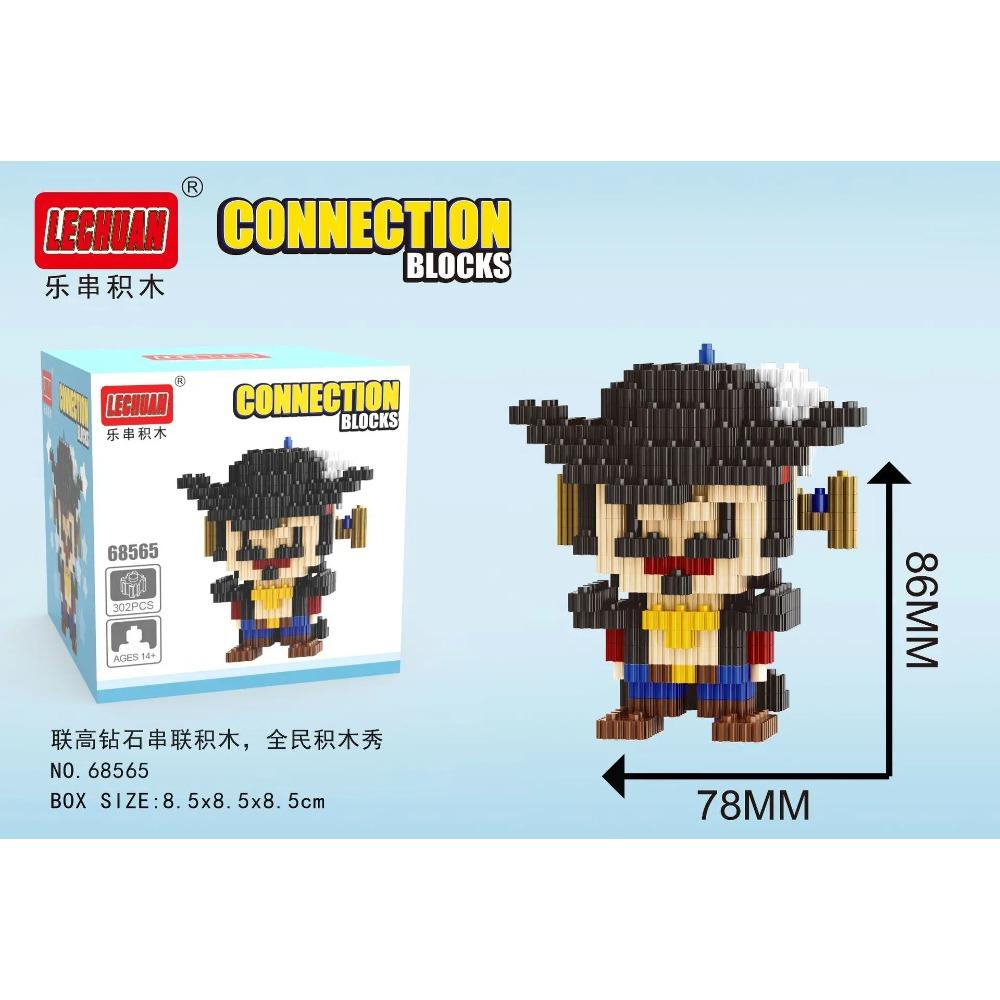 Linkgo Verbindung Bausteine One Luffy Chopper Piece Boa Franky Zoro Nami Robin Jinbei Brook 3D Modell Mini Stein Figur Spielzeug With Box