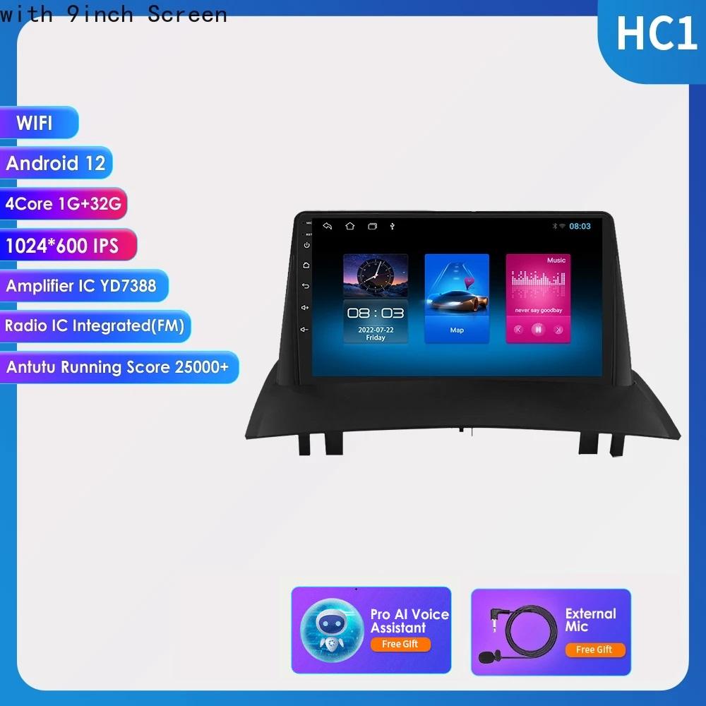 7862 System 2din Android Autoradio für Renault Megane 2 2002-2009 Autoradio Multimedia Video Player Intelligenter Bildschirm GPS Nav Head Unit Carplay 4G HC1 4Core 1G 32G AI