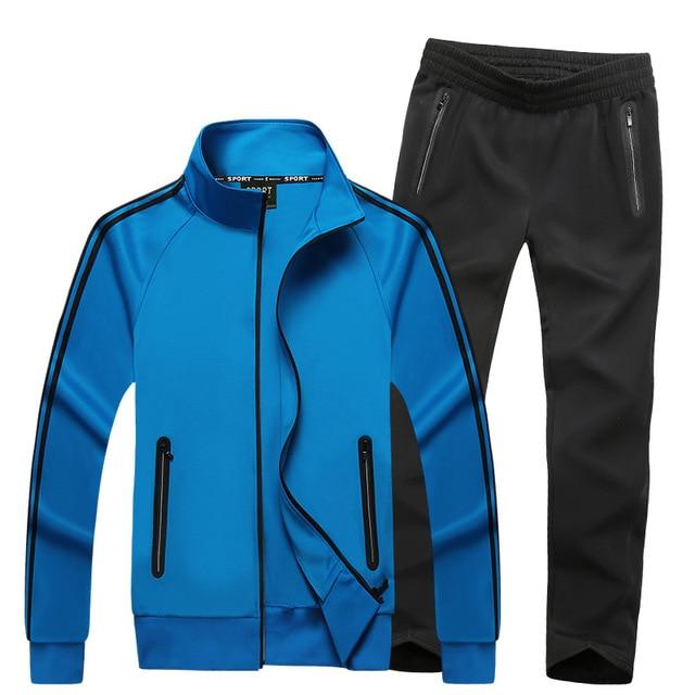 Herbst Sportswear Trainingsanzüge Männer Sets Große Größe Männer Kleidung Jacke + Hosen 2 Stück Sport Set Plus Größe 8xl 7xl Trainingsanzug Mann XXXXXXXXL