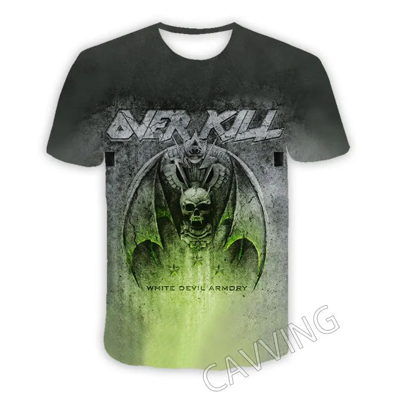 Neue Mode Damen/Herren 3D-Druck Overkill Band Casual T-Shirts Hip Hop T-Shirts Harajuku Styles Tops Kleidung M
