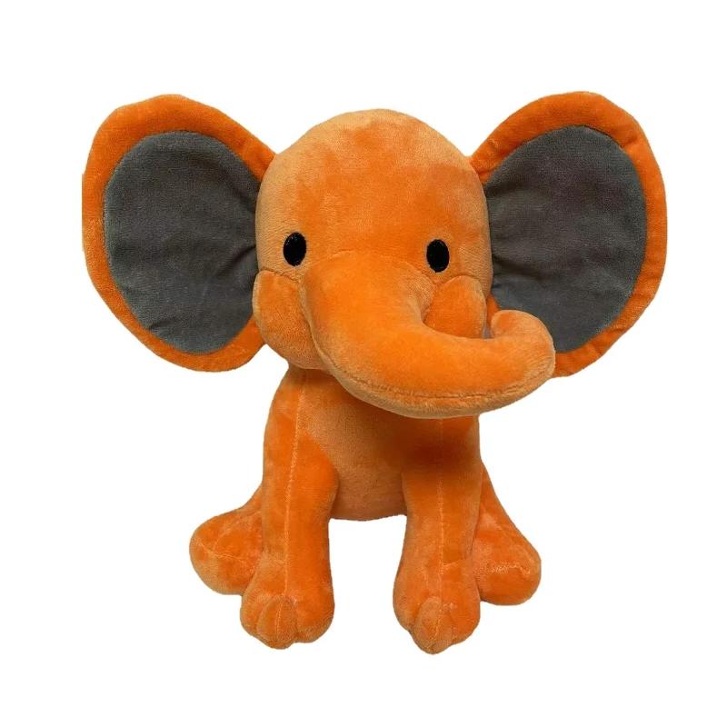 Elefant Plüschtiere Babyzimmer Dekorative Stoffpuppen für Plüschtiere Plüschtiere Teddy Kinder Stitch Kuscheltiere 25cm orange