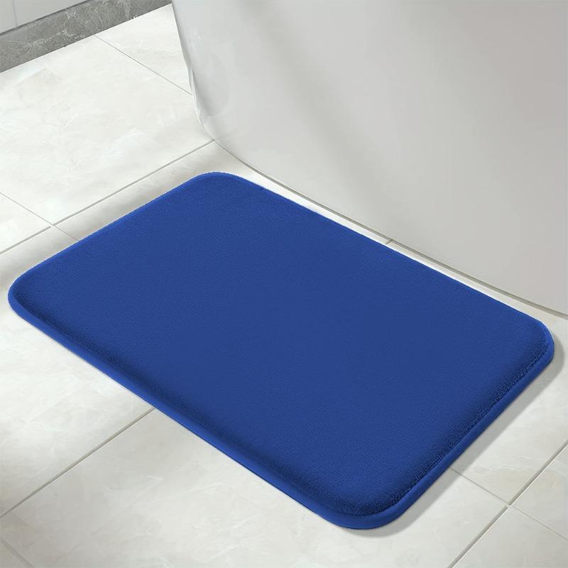 Badezimmermatte Bad Rutschfeste Teppiche Im Waschbecken Badewanne Seitenboden Teppich Duschraum Fußmatte Memory Foam 3D Pad 50cm*80cm blau