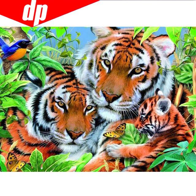 Volle Diamant-Stickerei Tier Tiger 5D Diamant Malerei Kreuzstich DIY Diamant Mosaik Handarbeiten 20X30